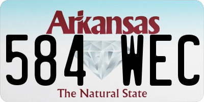 AR license plate 584WEC