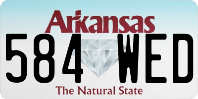 AR license plate 584WED