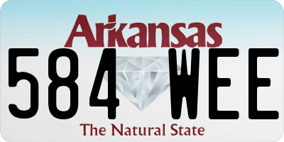 AR license plate 584WEE