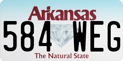 AR license plate 584WEG