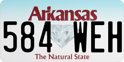 AR license plate 584WEH