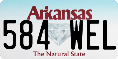 AR license plate 584WEL