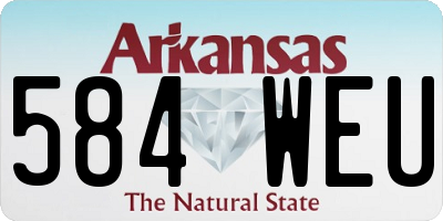 AR license plate 584WEU
