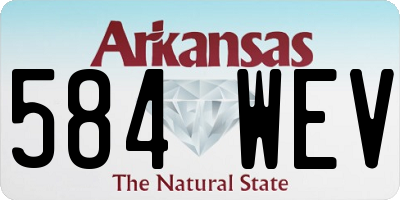 AR license plate 584WEV