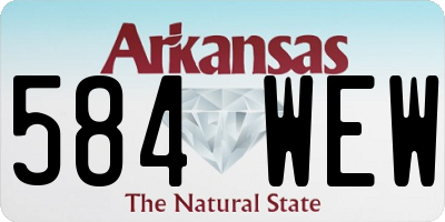 AR license plate 584WEW