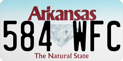 AR license plate 584WFC
