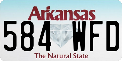 AR license plate 584WFD