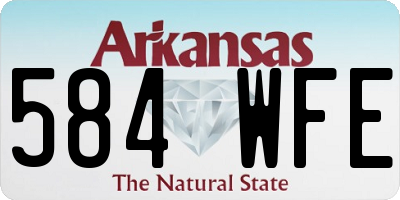 AR license plate 584WFE