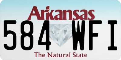 AR license plate 584WFI