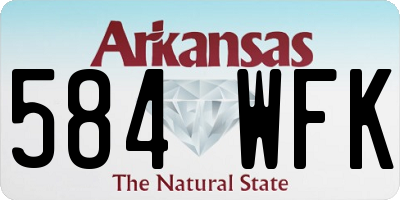 AR license plate 584WFK