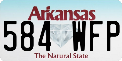 AR license plate 584WFP