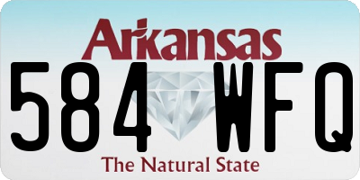 AR license plate 584WFQ