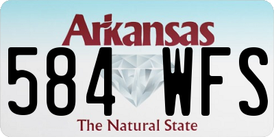 AR license plate 584WFS