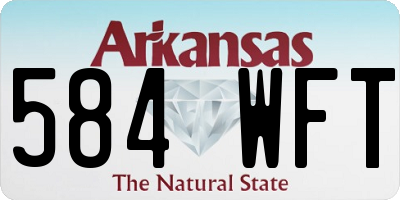 AR license plate 584WFT