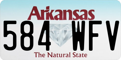 AR license plate 584WFV