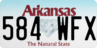 AR license plate 584WFX