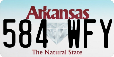 AR license plate 584WFY