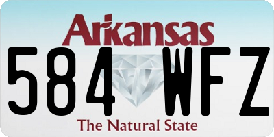 AR license plate 584WFZ