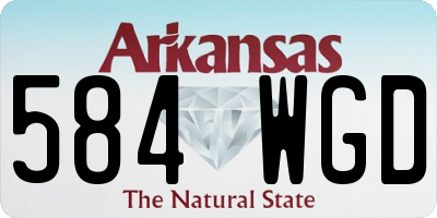 AR license plate 584WGD
