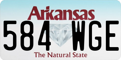 AR license plate 584WGE