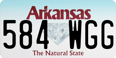AR license plate 584WGG