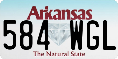AR license plate 584WGL