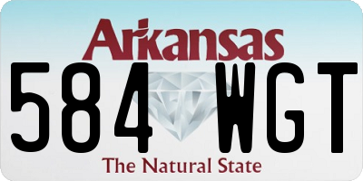 AR license plate 584WGT