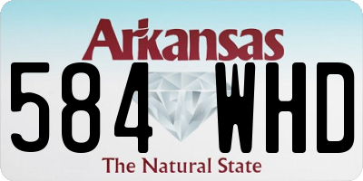 AR license plate 584WHD