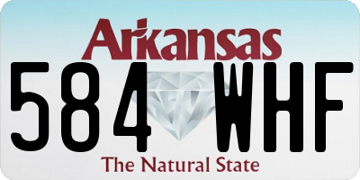 AR license plate 584WHF