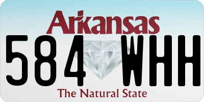 AR license plate 584WHH