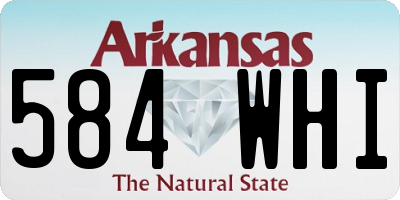 AR license plate 584WHI