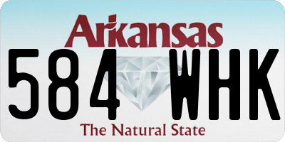 AR license plate 584WHK