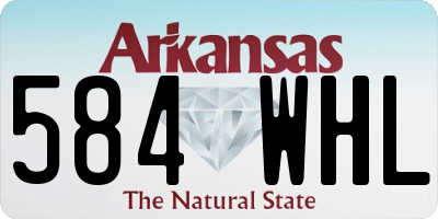 AR license plate 584WHL