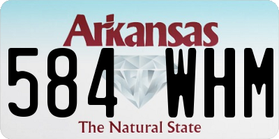 AR license plate 584WHM