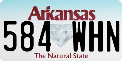 AR license plate 584WHN