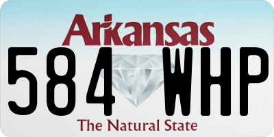 AR license plate 584WHP
