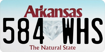 AR license plate 584WHS