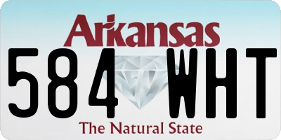 AR license plate 584WHT