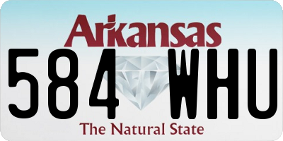 AR license plate 584WHU