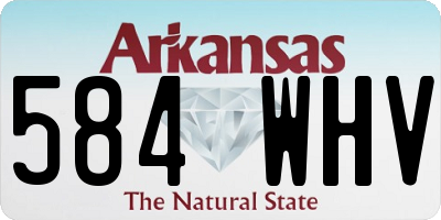 AR license plate 584WHV