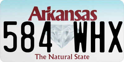 AR license plate 584WHX