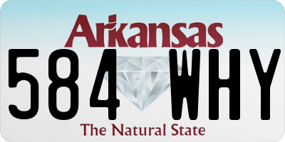 AR license plate 584WHY