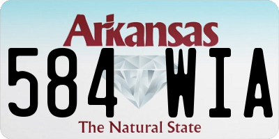 AR license plate 584WIA