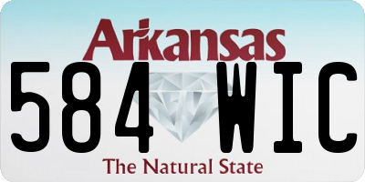 AR license plate 584WIC