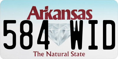 AR license plate 584WID