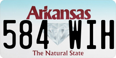 AR license plate 584WIH