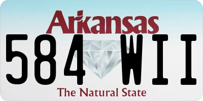AR license plate 584WII