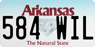 AR license plate 584WIL