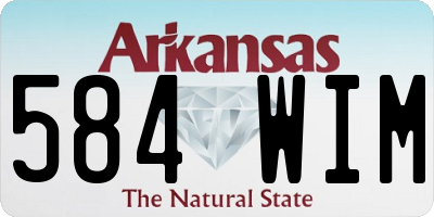 AR license plate 584WIM