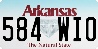 AR license plate 584WIO